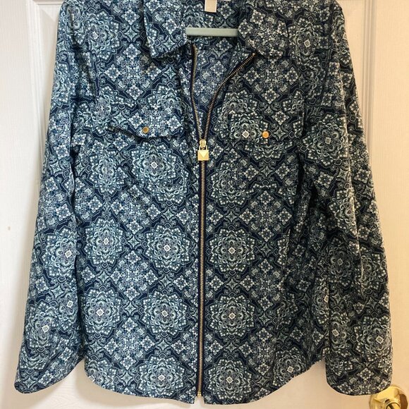 Very nice MICHAEL KORS Zipper Blouse L - Picture 4 of 5
